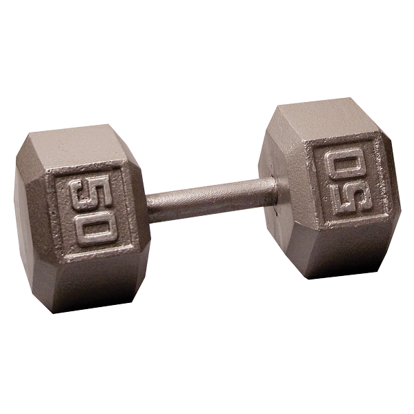 SDX50 - 50 Lb. Cast Iron Hex Dumbbell - Body-Solid Body-Solid