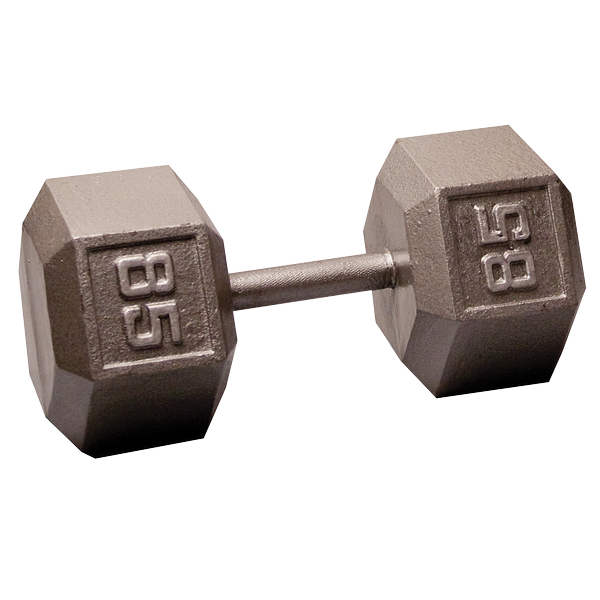 SDX85 - 85 Lb. Cast Iron Hex Dumbbell - Body-Solid Body-Solid
