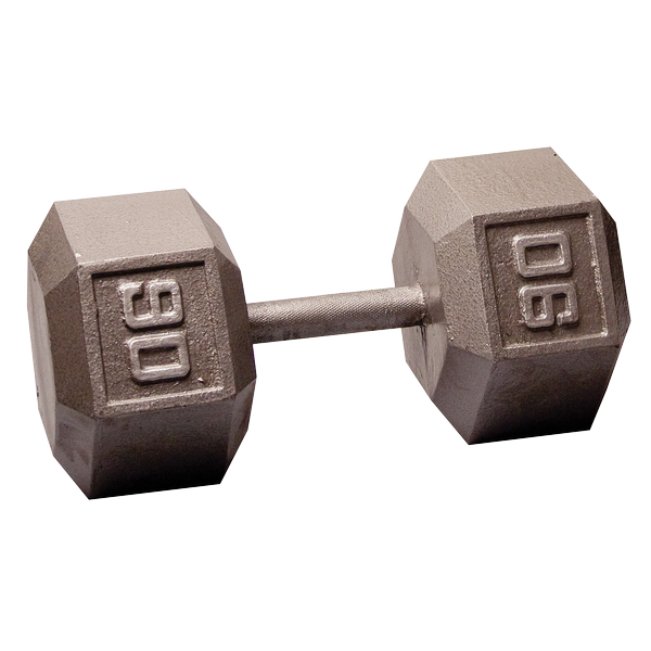 SDX90 - 90 Lb. Cast Iron Hex Dumbbell - Body-Solid Body-Solid