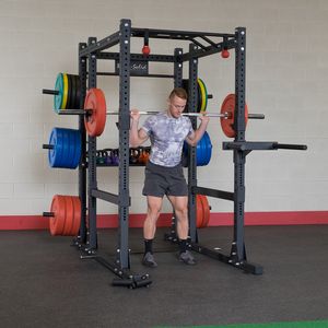 SPR1000 - PCL Power Rack Base Rack/Liftoffs/Premium Safeties Body-Solid