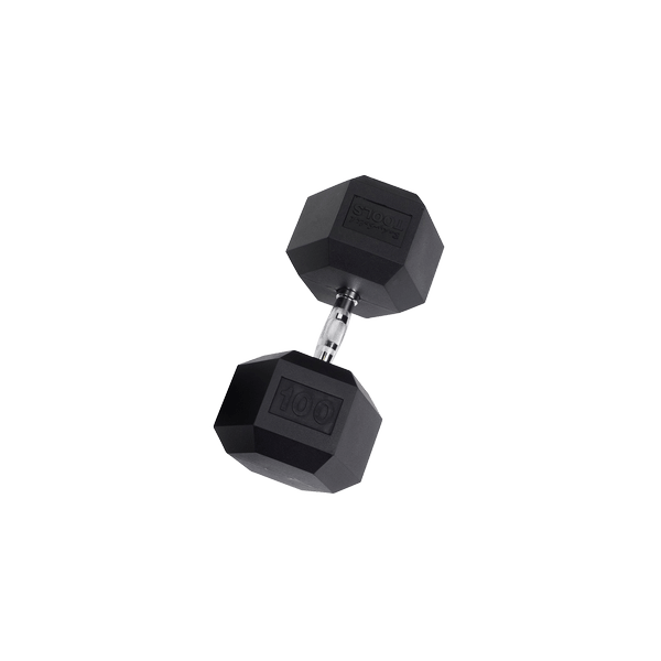 Body-Solid SDR100 Rubber Hex Dumbbell – 100 lb - Pure Craft Industries