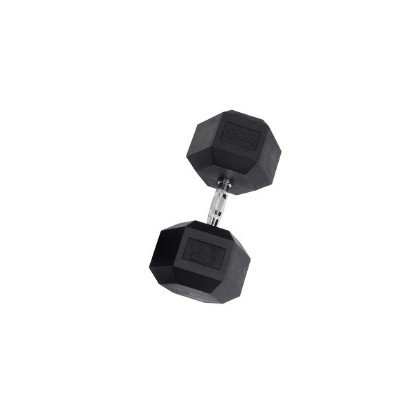 Body-Solid SDR95 Rubber Hex Dumbbell – 95 lb - Pure Craft Industries