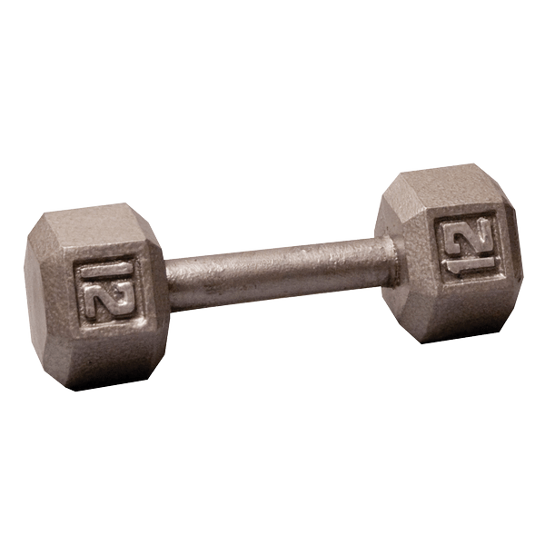 Body-Solid SDX12 12 lb Cast Iron Hex Dumbbell - Pure Craft Industries