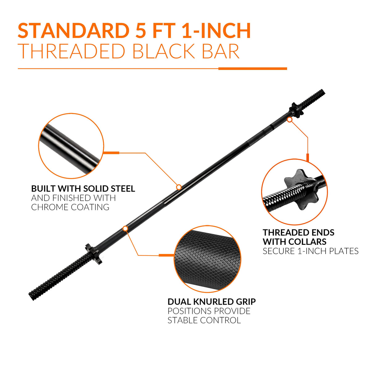 CAP Standard Threaded Bar, 5-Feet - Pure Craft Industries