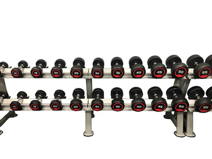 5LB-50LB Pro Style Rubber Dumbbell Set Pure Craft Industries