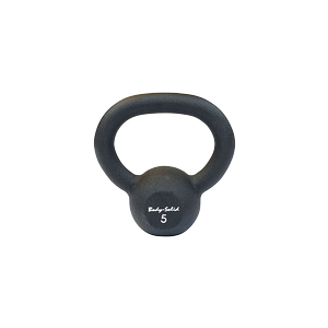 KBR5 - Iron Powder Coat Kettlebells 5 Pounds - Body-Solid Body-Solid