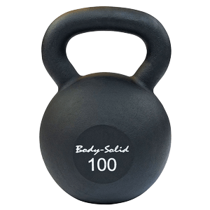KBR100 - Iron Powder Coat Kettlebells 100 Pounds - Body-Solid - Pure Craft Industries