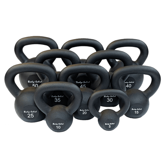 KBR40 - Iron Powder Coat Kettlebells 40 Pounds - Body-Solid - Pure Craft Industries