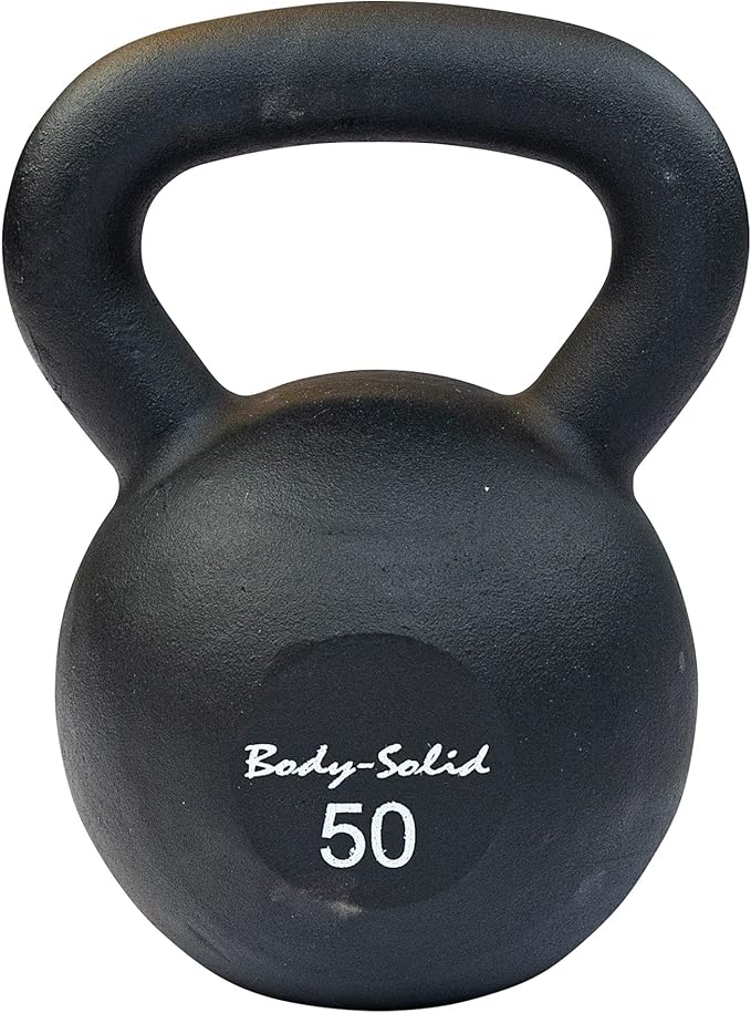 KBR50 - Iron Powder Coat Kettlebells 5-100 Pounds - Body-Solid - Pure Craft Industries