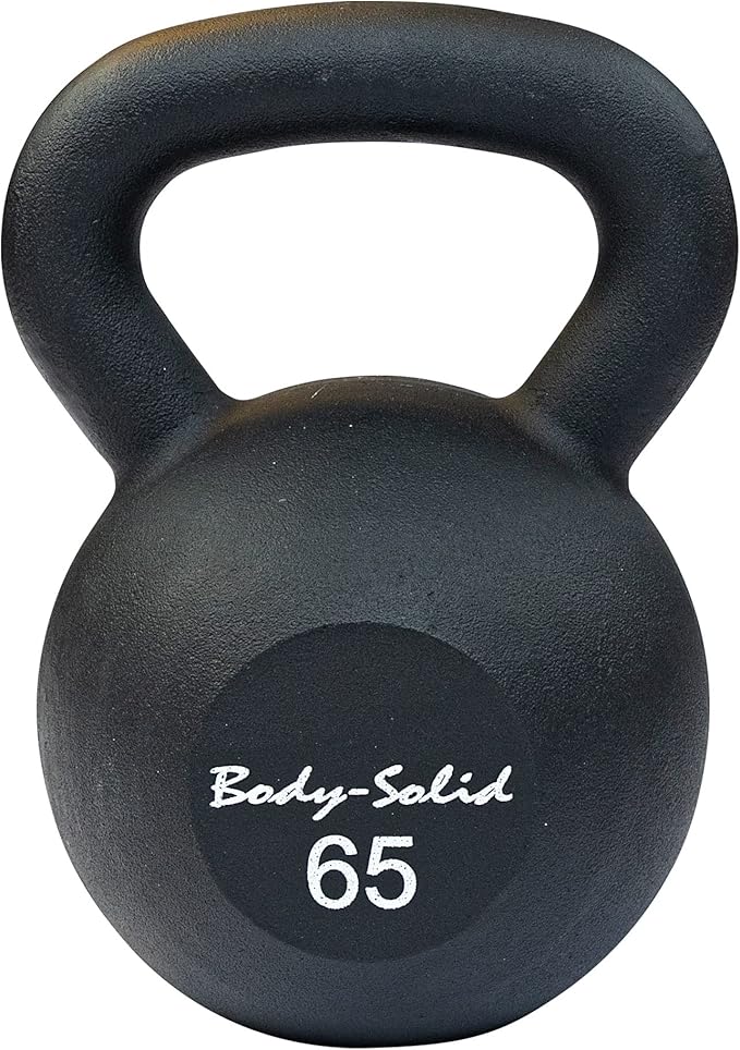 KBR65 - Iron Powder Coat Kettlebells 65 Pounds - Body-Solid - Pure Craft Industries