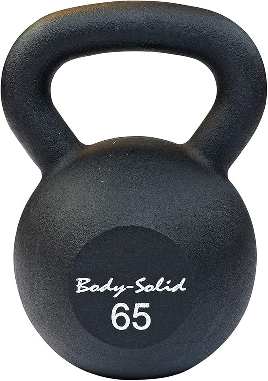 KBR65 - Iron Powder Coat Kettlebells 65 Pounds - Body-Solid - Pure Craft Industries