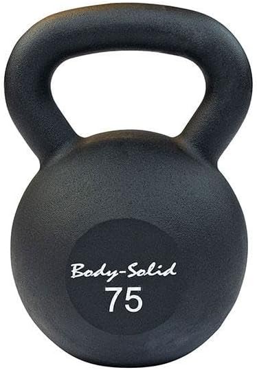 KBR75 - Iron Powder Coat Kettlebells 75 Pounds - Body-Solid - Pure Craft Industries