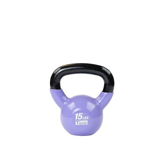 KBV15 - 15 lb. Vinyl Dipped Kettlebells - Body-Solid - Pure Craft Industries