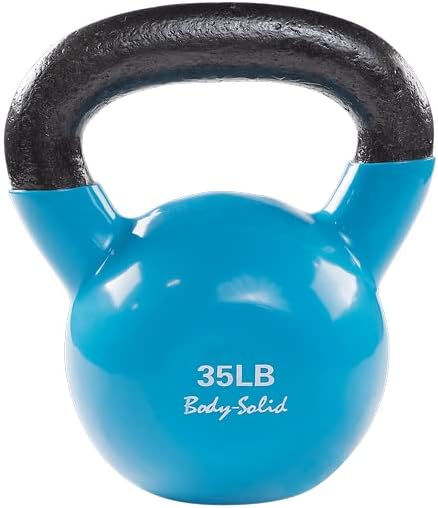 KBV35 - 35 lb. Vinyl Dipped Kettlebells - Body-Solid - Pure Craft Industries
