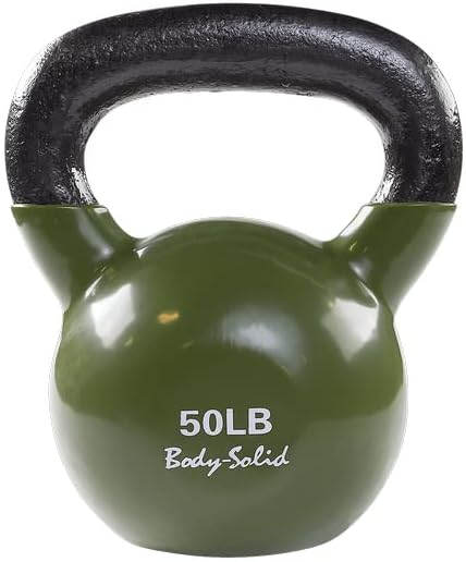 KBV50 - 50 lb. Vinyl Dipped Kettlebells - Body-Solid - Pure Craft Industries
